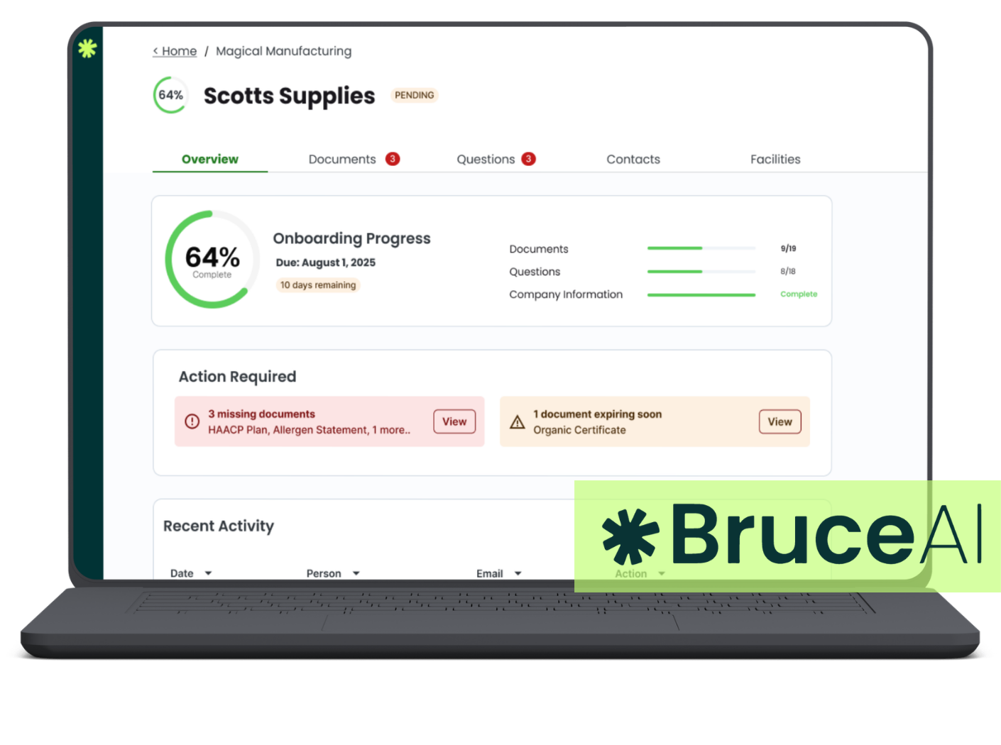Bruce AI product screenshot