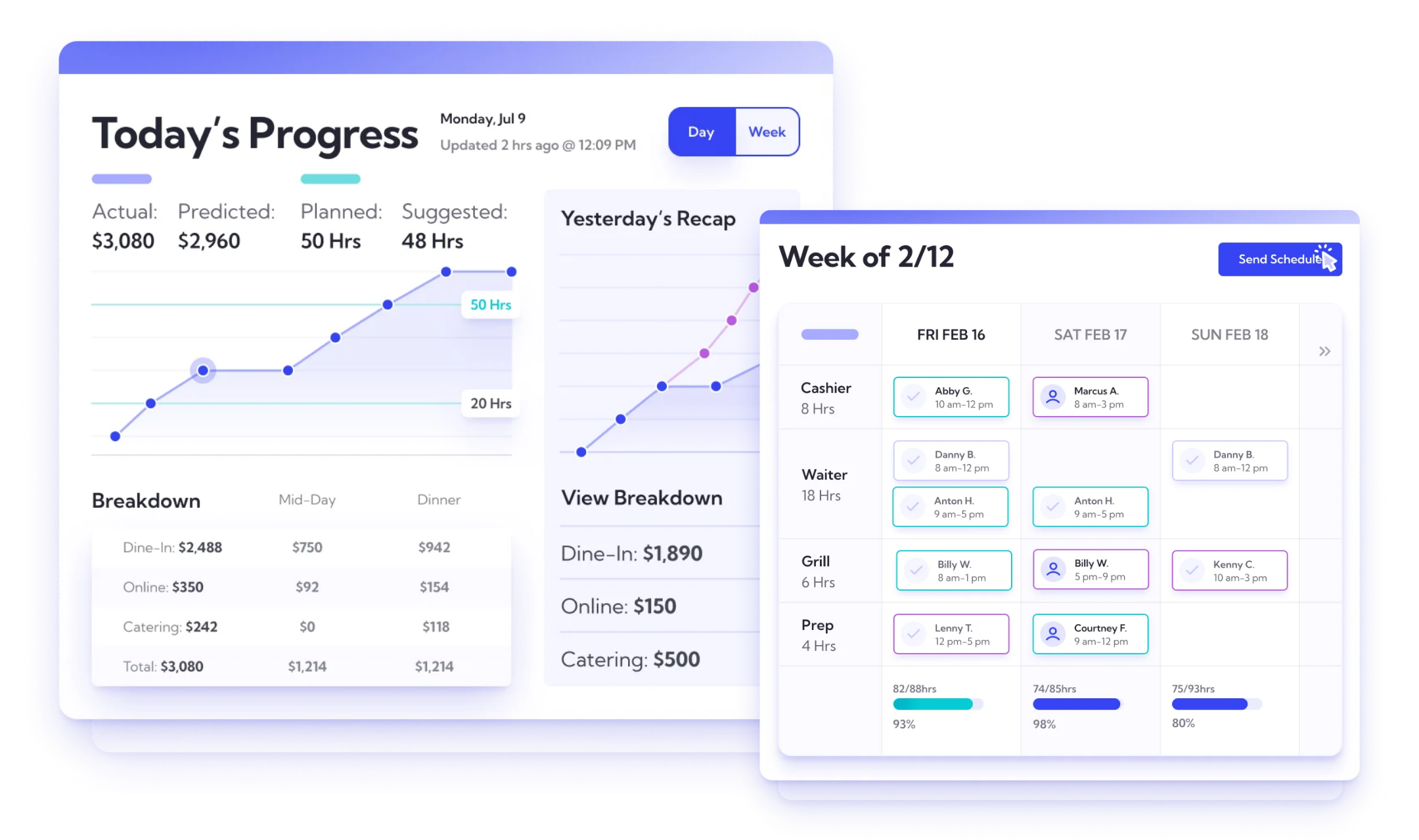 Lineup.ai product screenshot